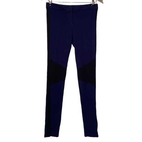 THEORY Rosamon Classical Skinny Stretch Riding Pant Navy with Black Accent 4 - Picture 2 of 11